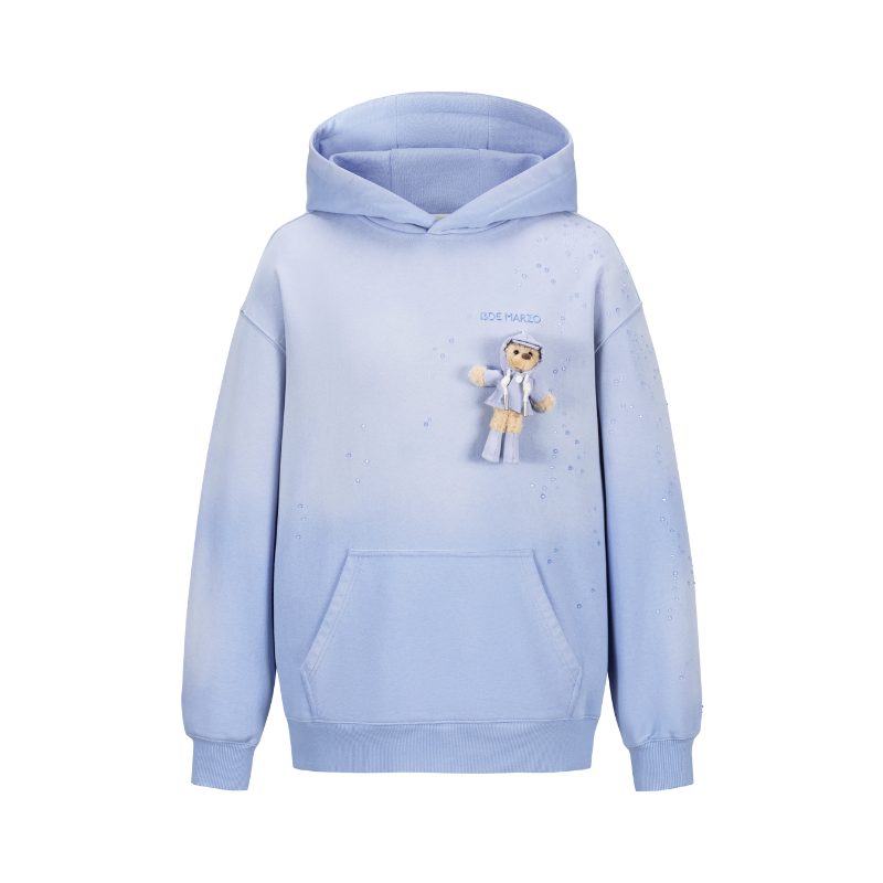13DE MARZO Rainy Day Hoodie Blue