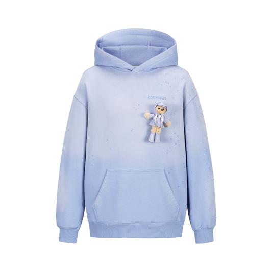 13DE MARZO Rainy Day Hoodie Blue