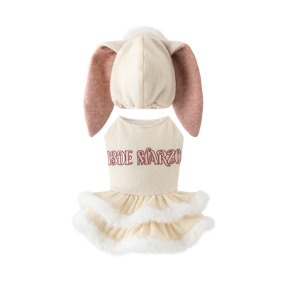 13DE MARZO ToBeMarzoBear Pet Dress White
