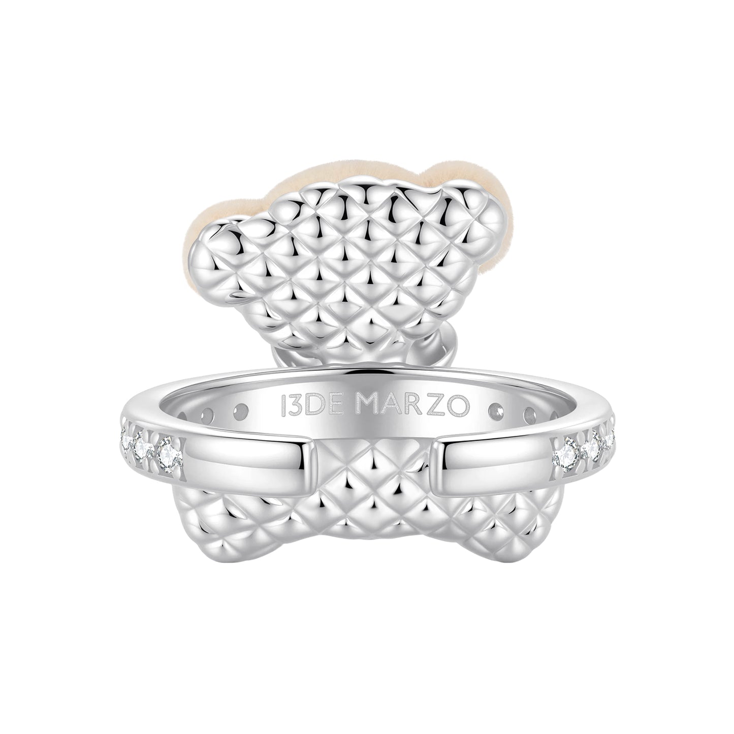 13DE MARZO Cute Sitting Bear Ring
