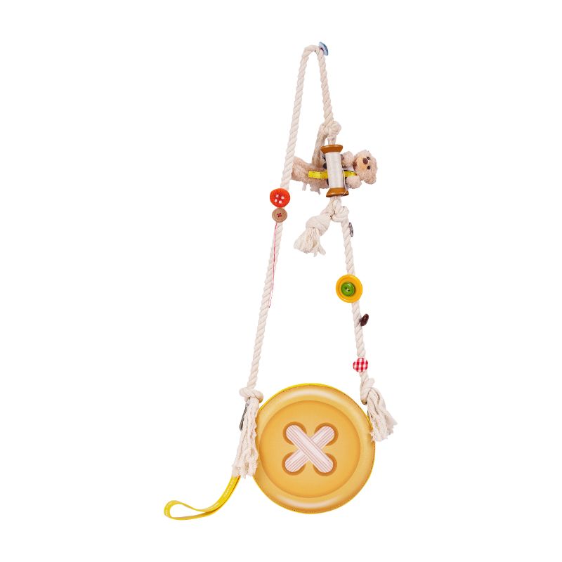 13DE MARZO Tailor Bear Button Bag Yellow - 13DE MARZO