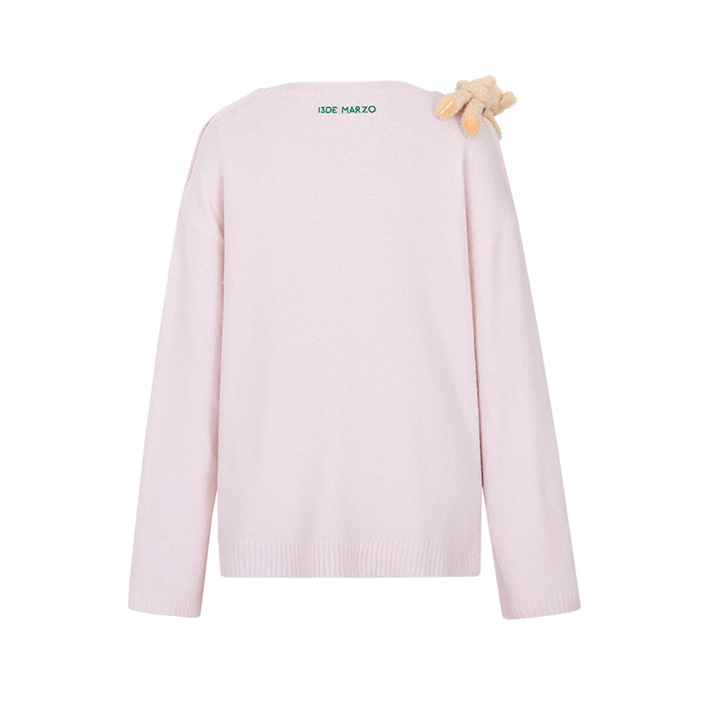 Harry Potter × 13DE MARZO Rubeus Hagrid Birthday Cake Sweater - 13DE MARZO