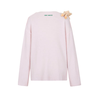 Harry Potter × 13DE MARZO Rubeus Hagrid Birthday Cake Sweater - 13DE MARZO