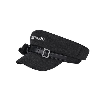 13DE MARZO Bear Belt Logo Beret Black - 13DE MARZO