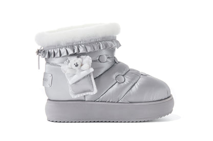 13DE MARZO Nighty Night Bear Snow Boots Silver