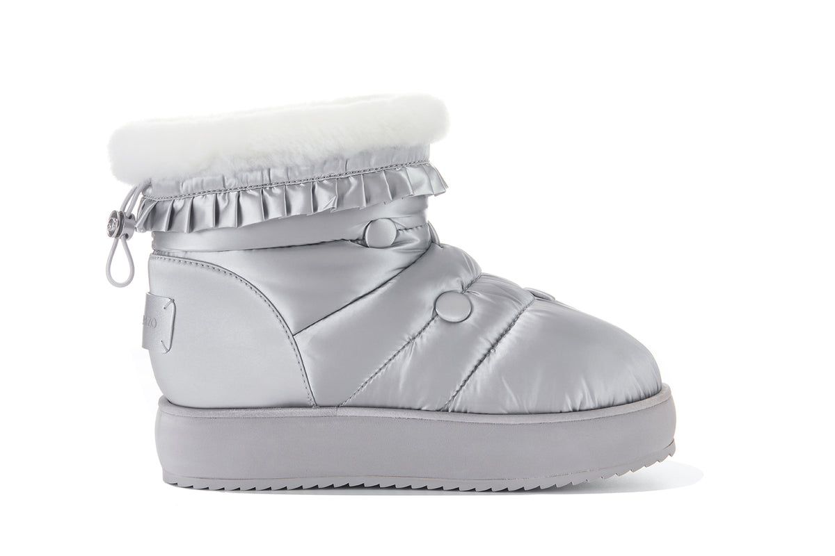 13DE MARZO Nighty Night Bear Snow Boots Silver