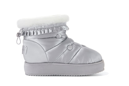 13DE MARZO Nighty Night Bear Snow Boots Silver
