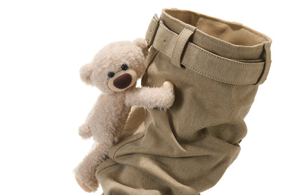 13DE MARZO Detachable Platform Canvas Slouch Boots Khaki