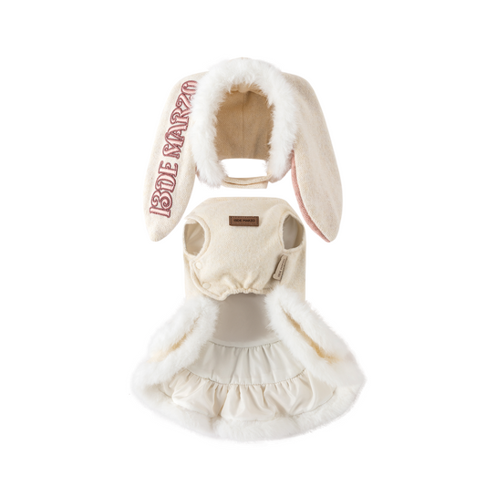 13DE MARZO ToBeMarzoBear Pet Dress White