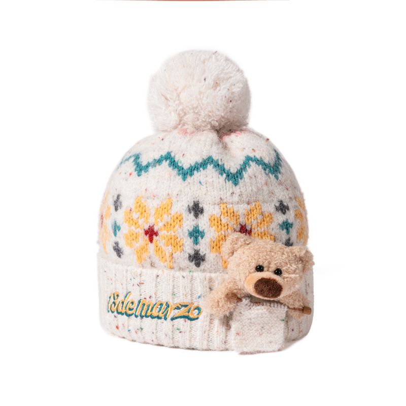 13DE MARZO Fair Isle Bear Beanie - 13DE MARZO