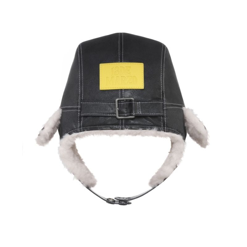 13DE MARZO Pilot Bear Vintage Hat Black - 13DE MARZO