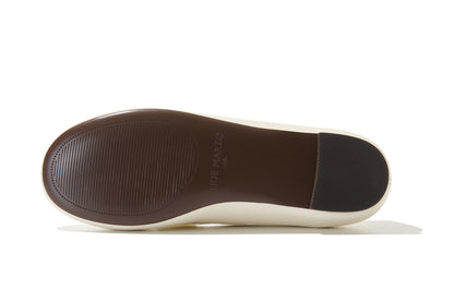 13DE MARZO Floral-Print Lined Ballet Flats White