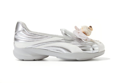 13DE MARZO Ballet Bear Sneakers Silver