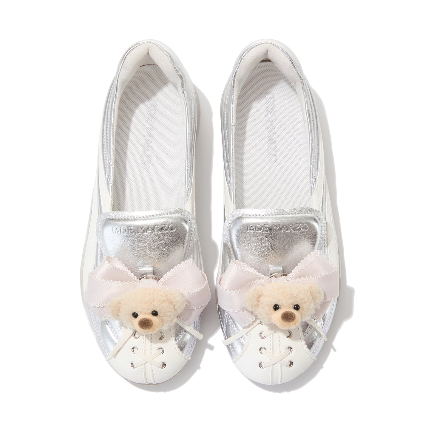 13DE MARZO Ballet Bear Sneakers Silver