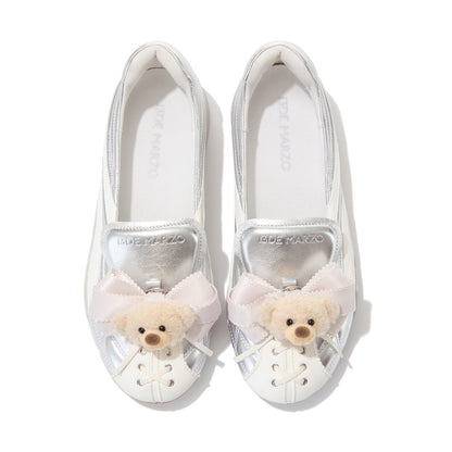 13DE MARZO Ballet Bear Sneakers Silver
