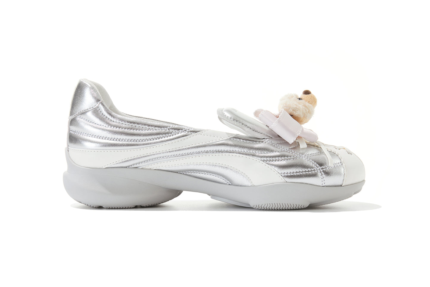 13DE MARZO Ballet Bear Sneakers Silver