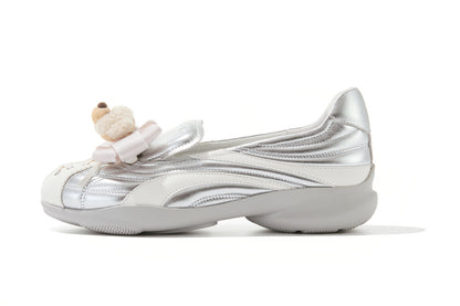 13DE MARZO Ballet Bear Sneakers Silver