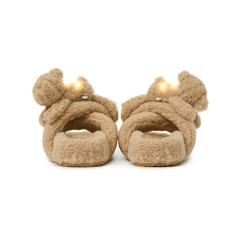 13DE MARZO Luminous Bear Criscross Slippers - 13DE MARZO