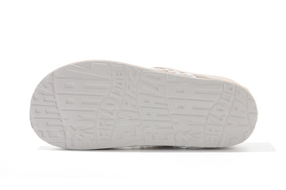 13DE MARZO Mini Bear Lace Trimmed Flip Flops Sand