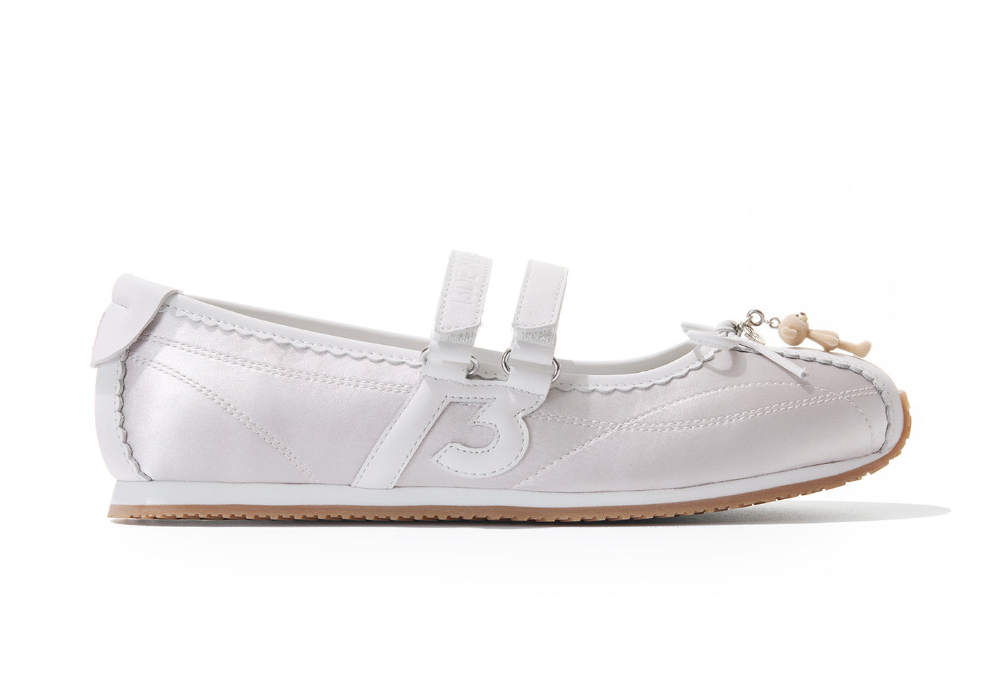 13DE MARZO Mini Bear Ballet Mary Janes Silver