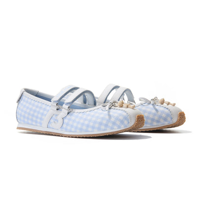 13DE MARZO Mini Bear Ballet Mary Janes Blue