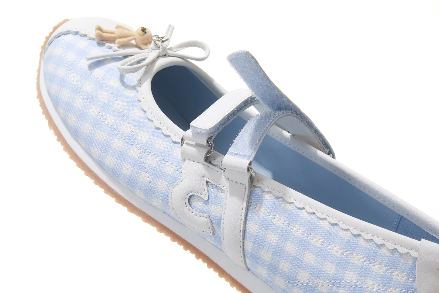 13DE MARZO Mini Bear Ballet Mary Janes Blue