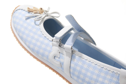 13DE MARZO Mini Bear Ballet Mary Janes Blue