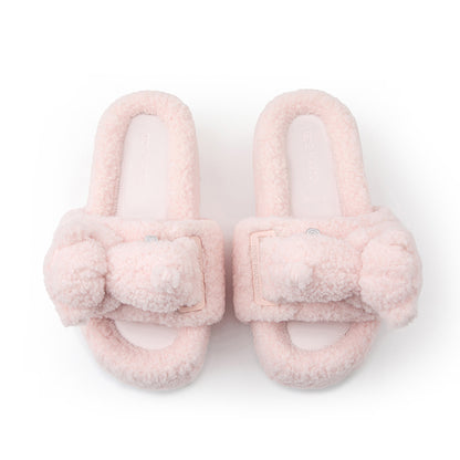 13DE MARZO Bear Flip-top Fur Slippers - 13DE MARZO