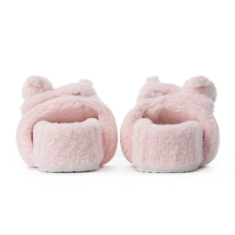 13DE MARZO Bear Flip-top Fur Slippers - 13DE MARZO