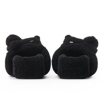 13DE MARZO Bear Flip-top Fur Slippers - 13DE MARZO