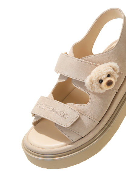 13DE MARZO Doozoo Bear Sandals Sand