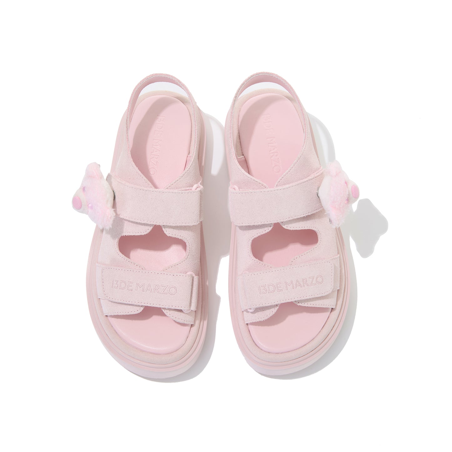 13DE MARZO Doozoo Bear Sandals Pink