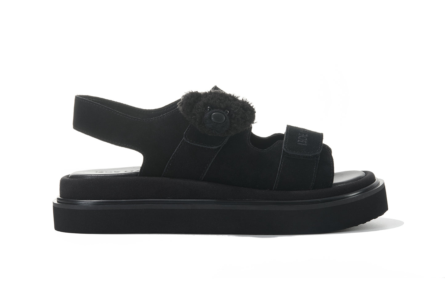13DE MARZO Doozoo Bear Sandals Black