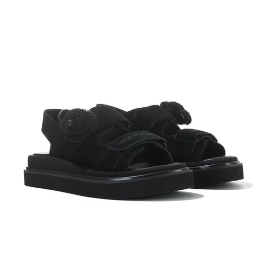 13DE MARZO Doozoo Bear Sandals Black