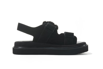 13DE MARZO Doozoo Bear Sandals Black