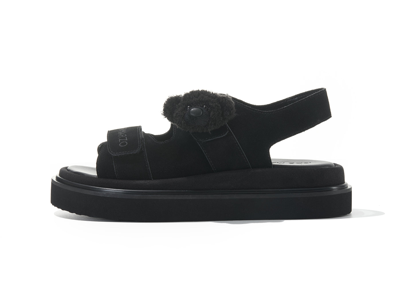 13DE MARZO Doozoo Bear Sandals Black