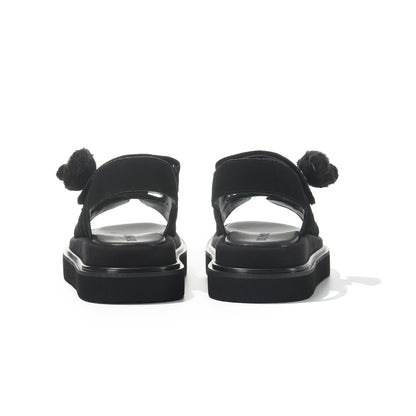 13DE MARZO Doozoo Bear Sandals Black