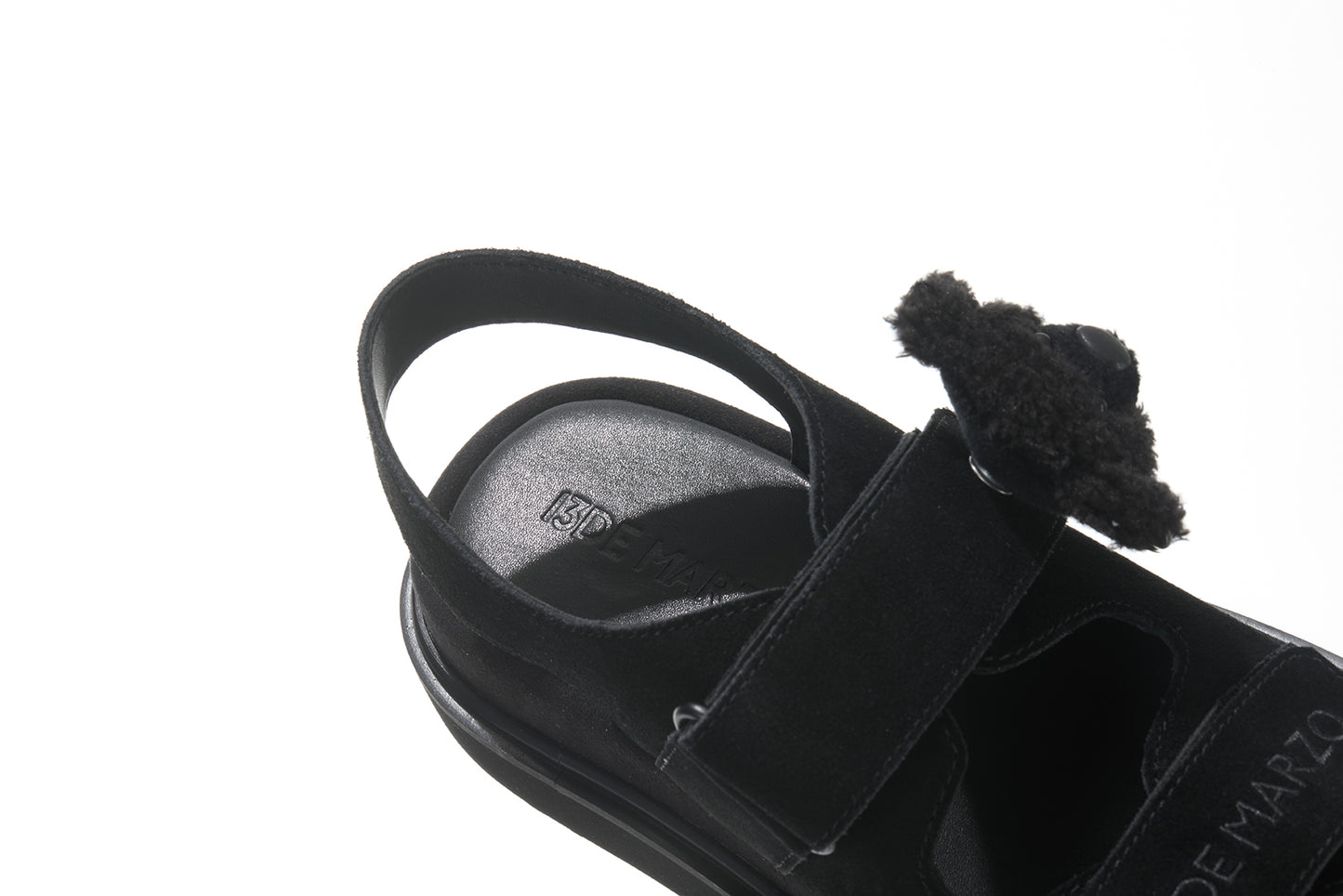 13DE MARZO Doozoo Bear Sandals Black