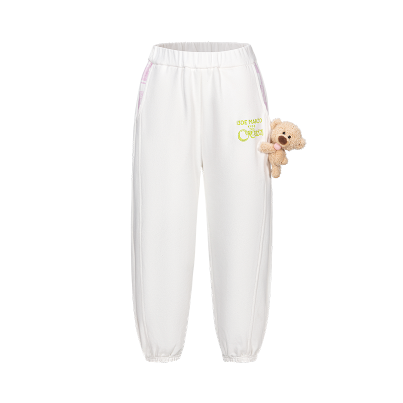 13DE MARZO BabyBear Bubblegum Sweaterpants White