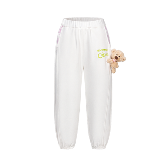13DE MARZO BabyBear Bubblegum Sweaterpants White