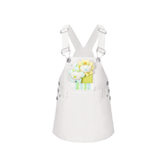 13DE MARZO Floral BabyBear Overall White