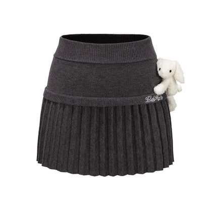 13DE MARZO Doozoo Knitted Pleated Skirt - 13DE MARZO