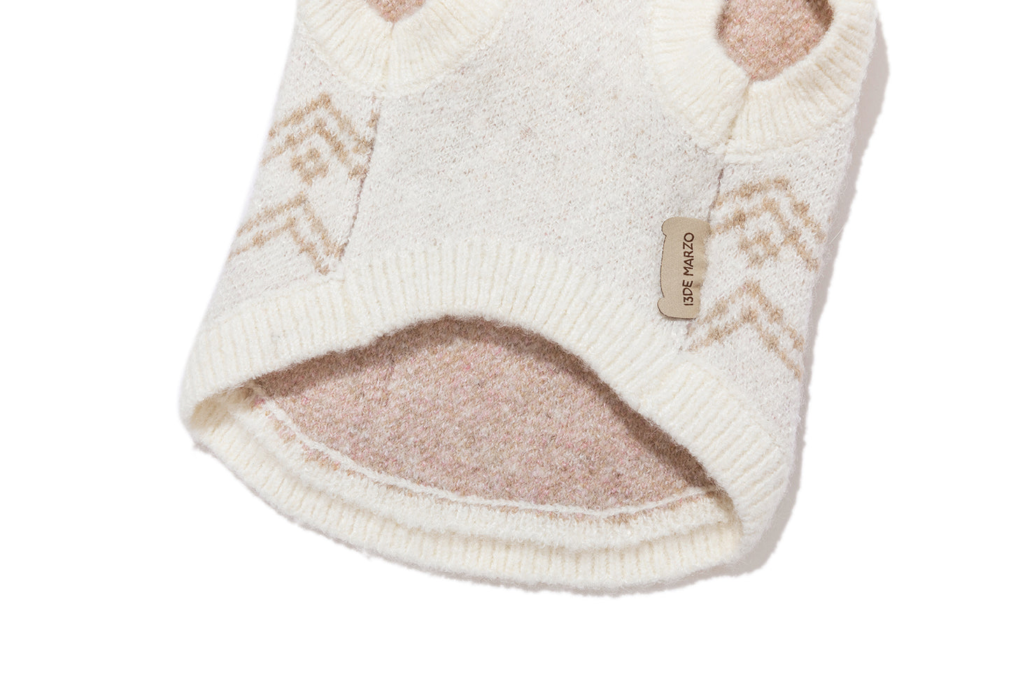 13DE MARZO Pet Cape Sweater Khaki