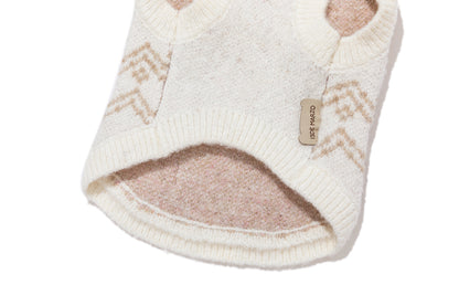 13DE MARZO Pet Cape Sweater Khaki