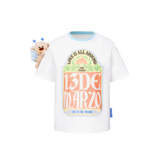 13DE MARZO BabyBear Butterfly T-shirt White