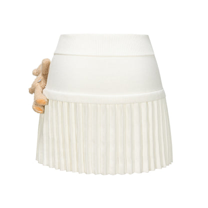 13DE MARZO Doozoo Knitted Pleated Skirt - 13DE MARZO