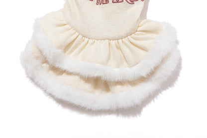 13DE MARZO ToBeMarzoBear Pet Dress White