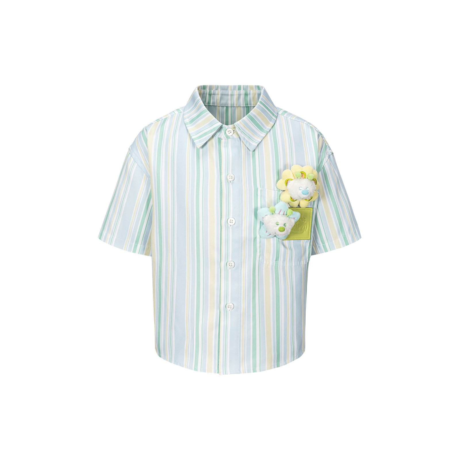 13DE MARZO Floral BabyBear Shirt Green - 13DE MARZO