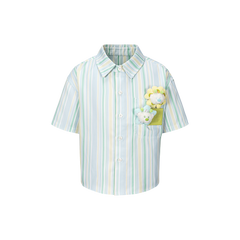 13DE MARZO Floral BabyBear Shirt Green