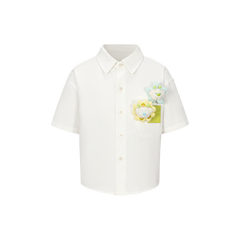 13DE MARZO Floral BabyBear Shirt White